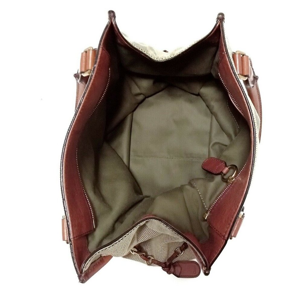 Authentic Chloe Harley Beige Brown Canvas Leather - Picture 7 of 9